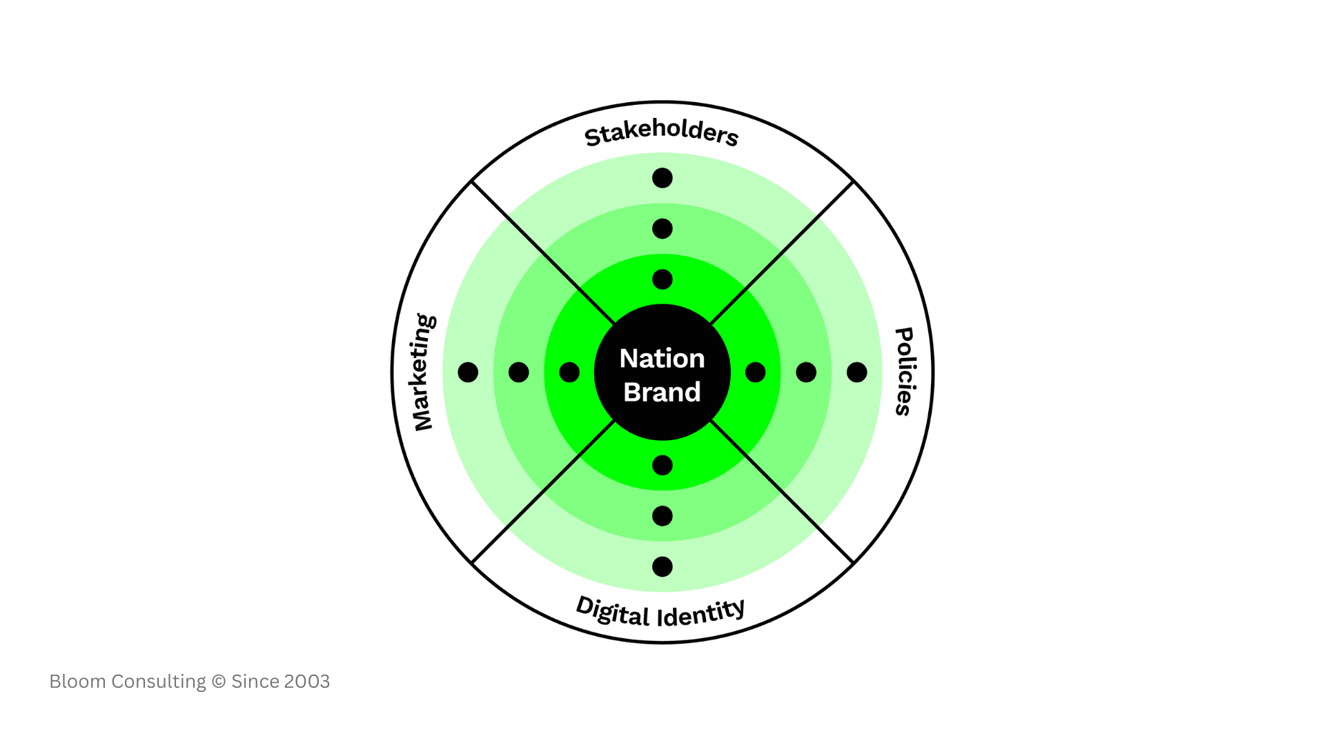 Bloom Consulting Spider Brand Methodology diagram