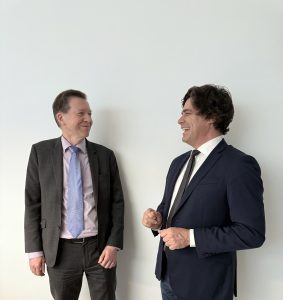Keith Dinnie, new President, alongside Jose Filipe Torres